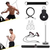 Super portable Pilates bar is the perfect tool for yoga and reformer exercises Straight bar + EVA pull rope set
