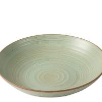 THOMAS soup plates nature 23cm leaf stoneware 6-pack
