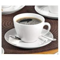 Esmeyer coffee cup saucer white 6 pieces/pack.