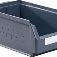 Storage bin size 4 gray L350xW200xH150mm