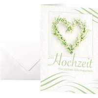 Sigel folding card wedding 10 pieces/pack. +envelopes