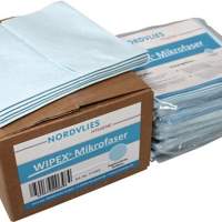 NORDVLIES microfiber wipe blue, L400xW380approx. mm, non-woven fabric 10 x 5 towels