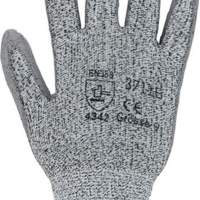 Cut protection gloves size 7 grey/grey, EN 388, category II, 10 pairs