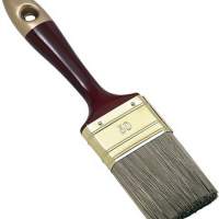Glaze brush B. 40mm bristle L. 52mm dark polyester bristle two tone handle