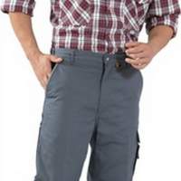 Trousers canvas 320 size 46 grey/black 65% PES/35% cotton