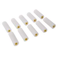 Mini paint rollers, 100mm, for gloss paint, pack of 10
