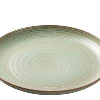 THOMAS dinner plates nature 27cm leaf stoneware pack of 6