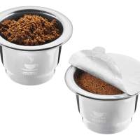 GEFU coffee capsules Conscio set of 2 stainless steel