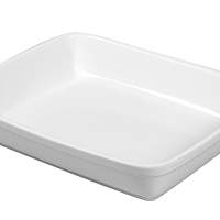VISTA ALEGRE casserole dish rectangular earthenware 31x24.5x6.5cm white, 4 pieces