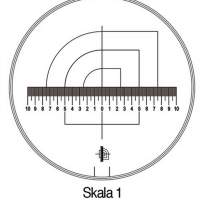 Messskala Tech-Line Skala-D.25/2,5mm Duo-Skala 1-Standard