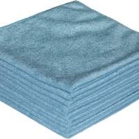 NORDVLIES microfibre cloth ECONOMY, blue, L400xW400approx. mm, textile, 2 x 10 cloths