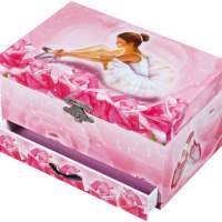 Jewelery music box dancer pink, 1 piece