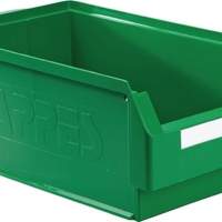 Storage bin size 2 green L500xW300xH200mm
