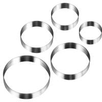METALTEX cutter round, set of 5, stainless steel, pack of 6
