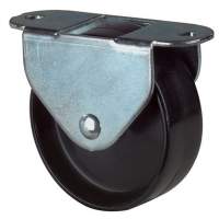 Box castor diameter 16mm height 20mm black plastic wheel for soft floors