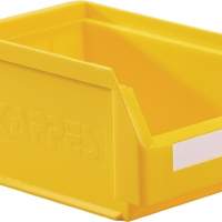 Storage bin size 6 yellow L230xW140xH130mm
