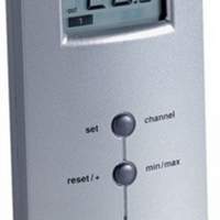 Wireless thermometer silver digital 166g H.170xW.65xD.35mm f.inside