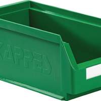 Storage bin size 5 green L290xW140xH130mm
