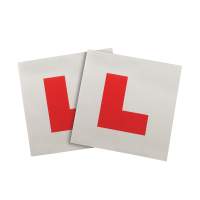 Magnetic ''L'' Learner Driver Sign (UK only) 2 pack