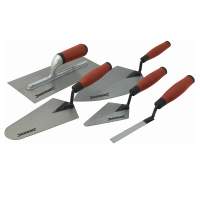 Masonry and plastering trowels with soft handle, 5 pieces. sentence