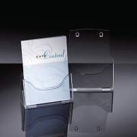 Sigel brochure holder LH110 for DIN A4 1 compartment clear acrylic