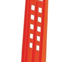 Sign yellow/orange with reflective strips H600xW260xD160 with fastening material