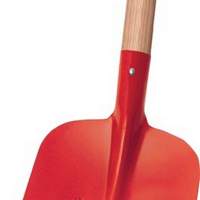 Holstein shovel RUHR-BRILLANT size 2, 3/4 raised red powder-coated. with stem