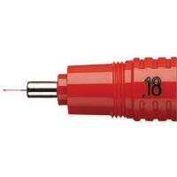 rotring drawing cone rapidograph S0219110 0.18 mm red