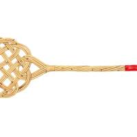 Carpet beater with hand protection