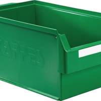 Storage bin size 1 green L500xW300xH250mm