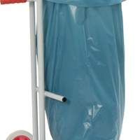 Waste collector mobile light gray W.500xD.500xH.960mm PVC lid