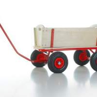 Handcart with brakes + doll tires, 1 piece