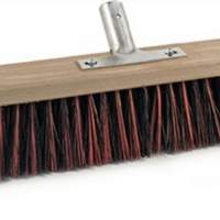 Broom Arenga/Elaston L. 500mm with flat wood handle holder