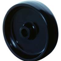 Plastic wheel, black, Ø 45 mm, width: 18.5 mm, 35 kg