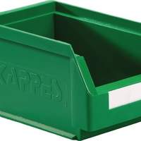 Storage bin size 6 green L230xW140xH130mm