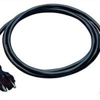 Connecting cable H05RR-F 2x1mm2 L.5m with black contour plug