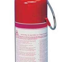 Propane small bottle 425g, G 3/8 LH with stand, valve