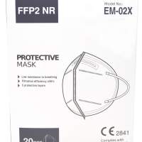 FFP2 maszkok félálarcok - CE 2841 védelem fehér színben tesztelve