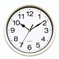 8 inch round plastic wall clock